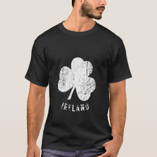 Ireland Vintage Shamrock Distressed Look T-Shirt