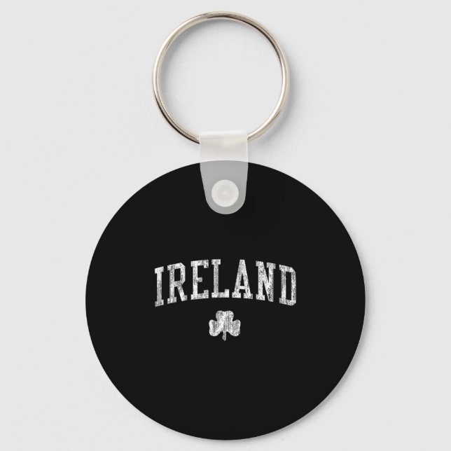 Ireland Vintage Srts Design Irish Shamrock  Key Ring (Front)