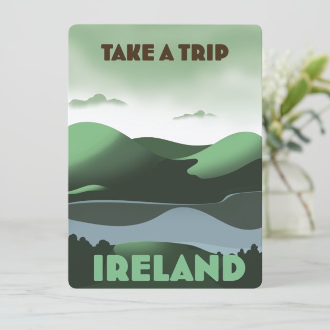 Ireland vintage style travel poster (Standing Front)