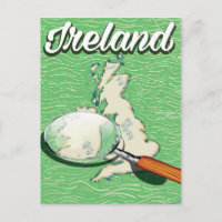 Ireland Vintage style travel poster