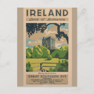 Ireland Vintage Travel Postcard