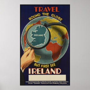Ireland Vintage Travel Poster Ad Retro Prints