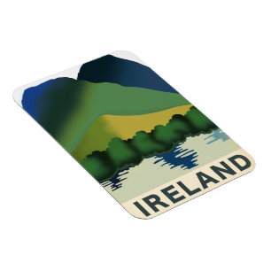 Ireland vintage travel poster magnet