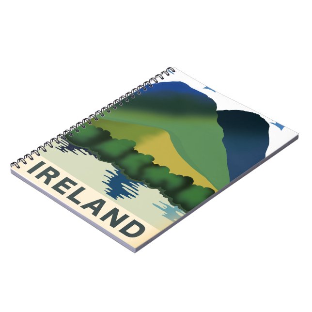 Ireland vintage travel poster notebook (Left Side)