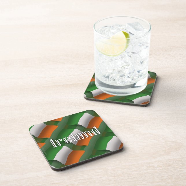 Ireland Waving Flag Coaster (Right Side)