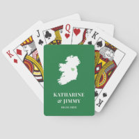 Ireland Wedding Favour Deck of Cards, Irish Map