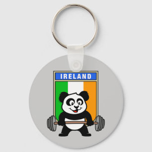 Ireland Weightlifting Panda Key Ring
