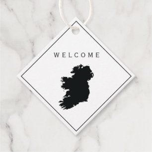 Ireland Welcome Bag Gift Tag, Wedding Weekend Favour Tags