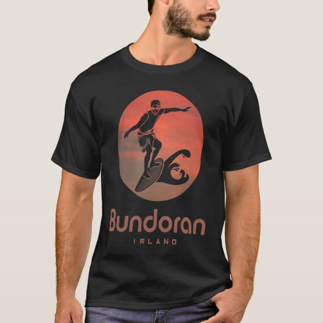Ireland windsurfing surfing surfer Bundora T-Shirt (Front)