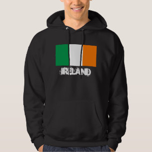 Ireland with Irish flag (St. Patrick's Day) Hoodie