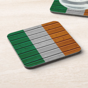 Ireland Wooden Plank Texture Coaster