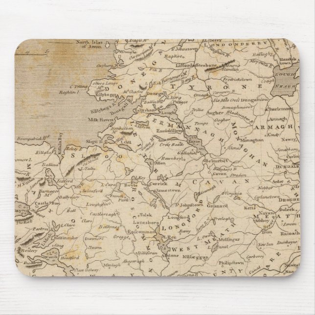 IrelandMap by Arrowsmith Mouse Mat (Front)