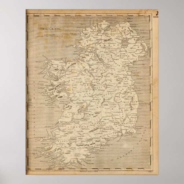 IrelandMap by Arrowsmith Poster (Front)