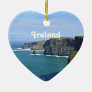 Ireland's Cliffs of Moher Ceramic Tree Decoration