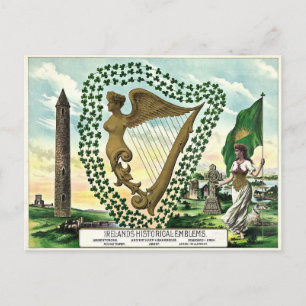 Ireland's Historical Emblems Postcard