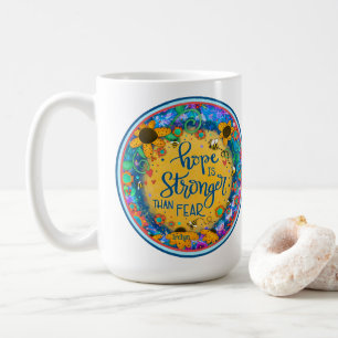 Irelyn’s Huddle Hope Floral Bumblebee Inspirivity  Coffee Mug