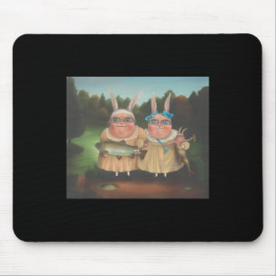 Irena Aizen Rabbits Cute Bunny Rabbit Lover Easter Mouse Mat