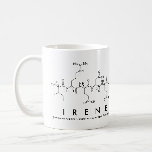 Irene peptide name mug (Left)