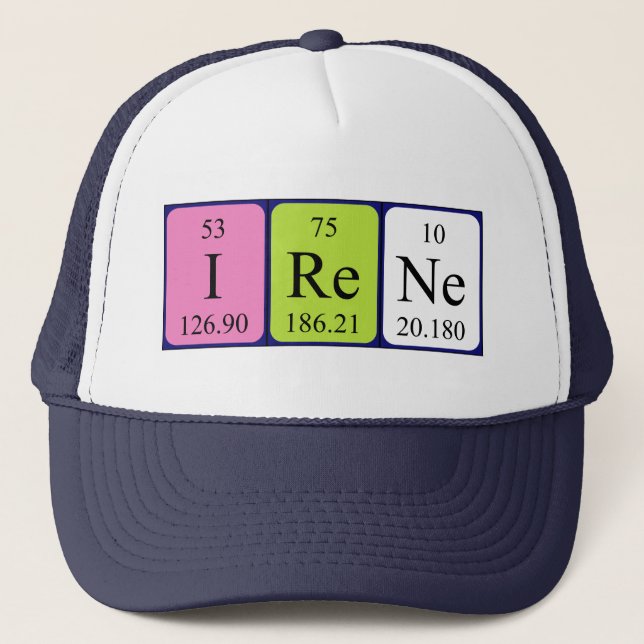 Irene periodic table name hat (Front)