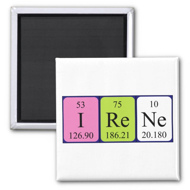 Irene periodic table name magnet (Front)