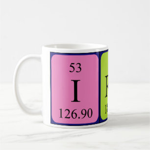 Irene periodic table name mug