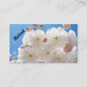 iRetired Business Cards Personal Retirement Floral