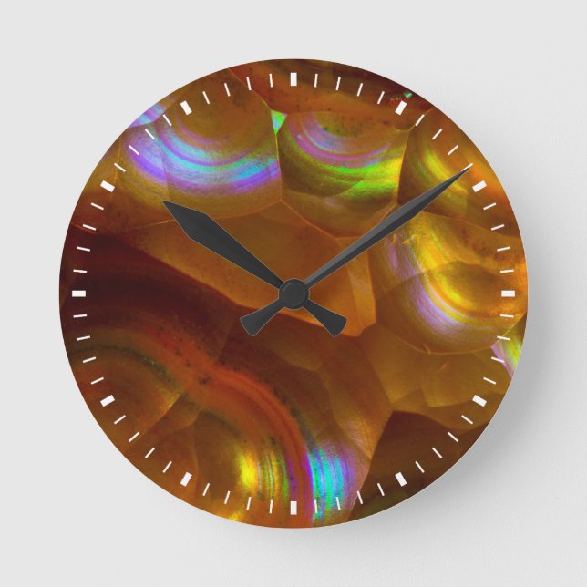 Iriæfire opal round clock (Front)