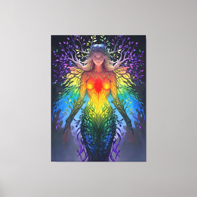 “Iridesca” -  Keeper of Colours Canvas Print (Front)