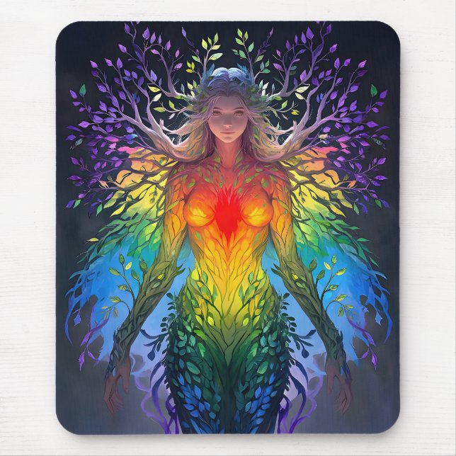 “Iridesca” -  Keeper of Colours Mouse Mat (Front)
