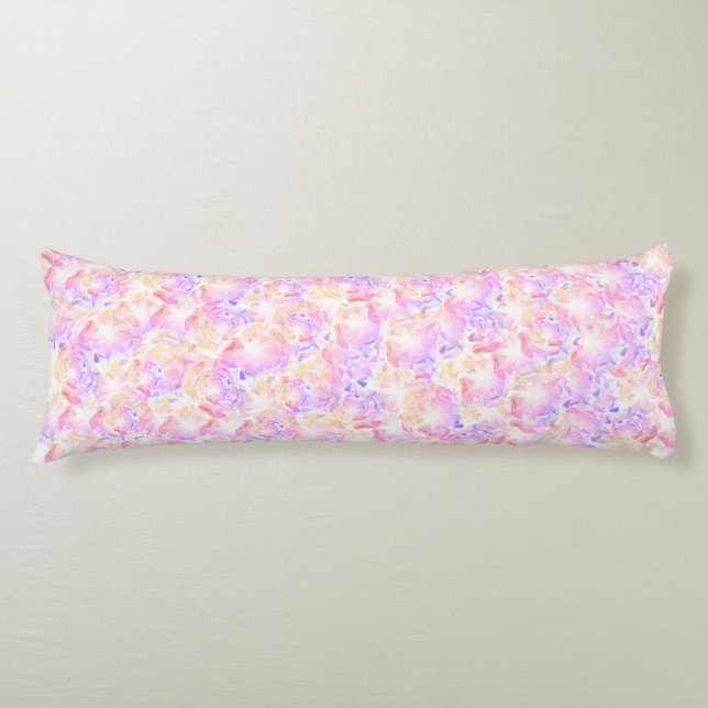 Iridescence Pink Lavender Brilliant Crystal Body Cushion (Front)