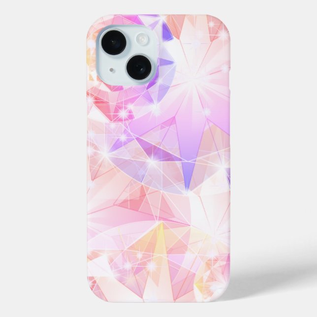 Iridescence Pink Lavender Brilliant Crystal Case-Mate iPhone Case (Back)