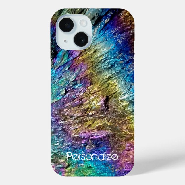 Iridescence rainbow colour rare mineral photograph Case-Mate iPhone case (Back)