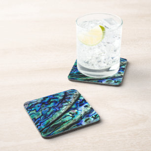 Iridescent Abalone Shell   Custom  Coaster