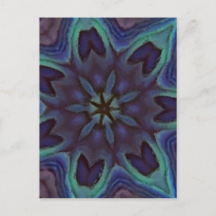 Iridescent Abalone Shell Kaleidoscope Postcard