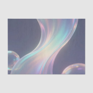 Iridescent Abstract Bubble Flow Tissue Paper