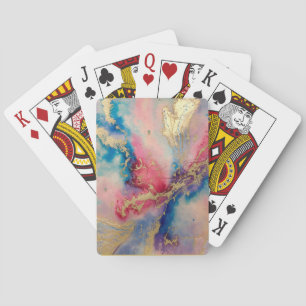 Iridescent Abstract Painting Playing Cards