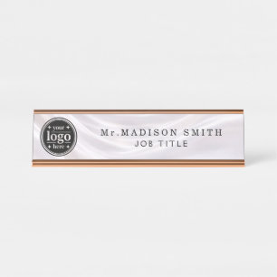 Iridescent Acrylic Desk Name Plate