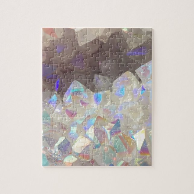 Iridescent Aura Crystals Jigsaw Puzzle (Vertical)