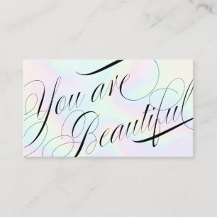 Iridescent Beauty Salon Appointment Card