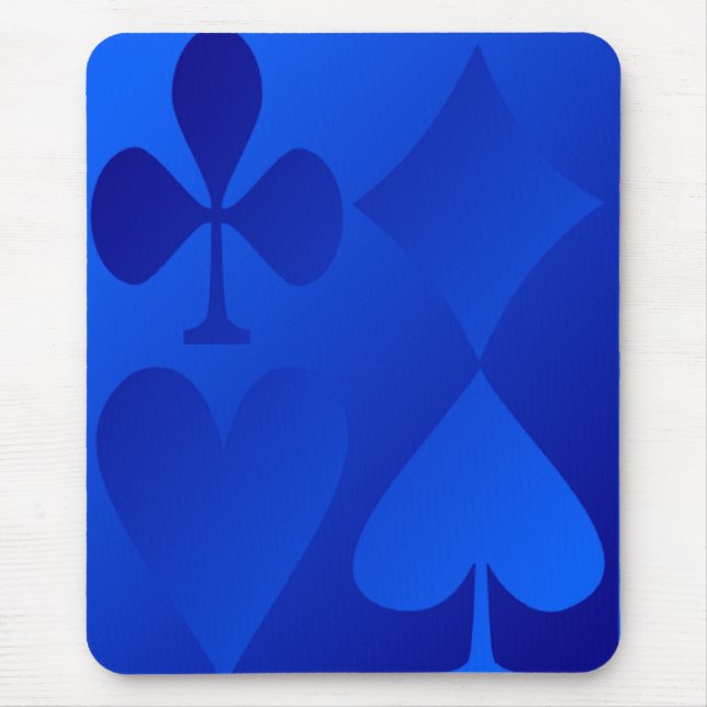 Iridescent Blue Gamble Mouse Pad (Front)