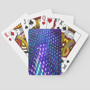Iridescent Blue Lights Playing Cards