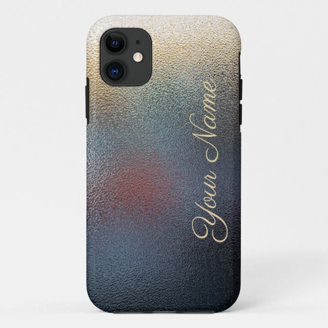 Iridescent blur glass board iphone cases (Back)