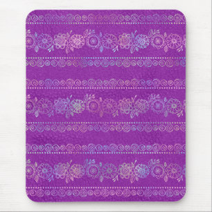 Iridescent Bohemian Unicorn Pattern Mouse Mat
