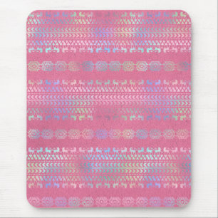 Iridescent Bohemian Unicorn Pattern Mouse Mat
