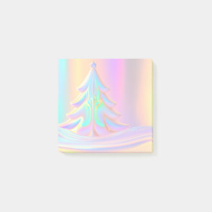 Iridescent Christmas Tree Post-it Notes