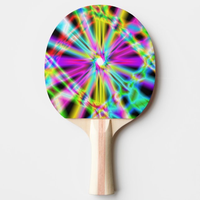 Iridescent Chrome 2 Ping Pong Paddle (Front)