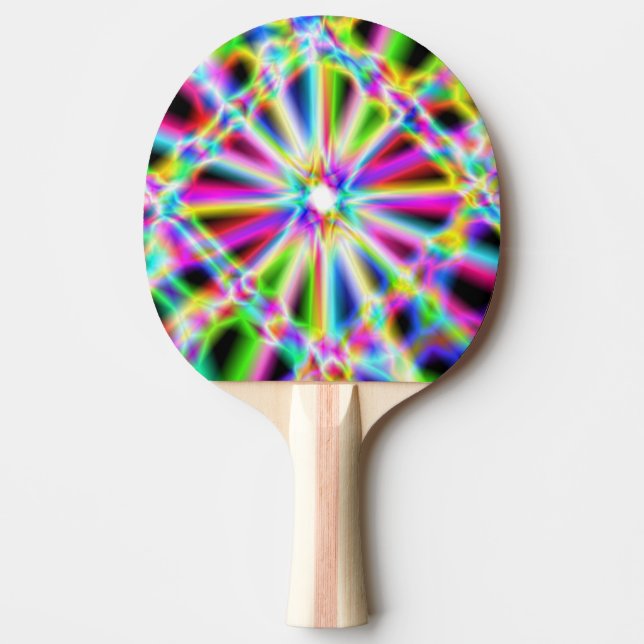Iridescent Chrome 3 Ping Pong Paddle (Front)
