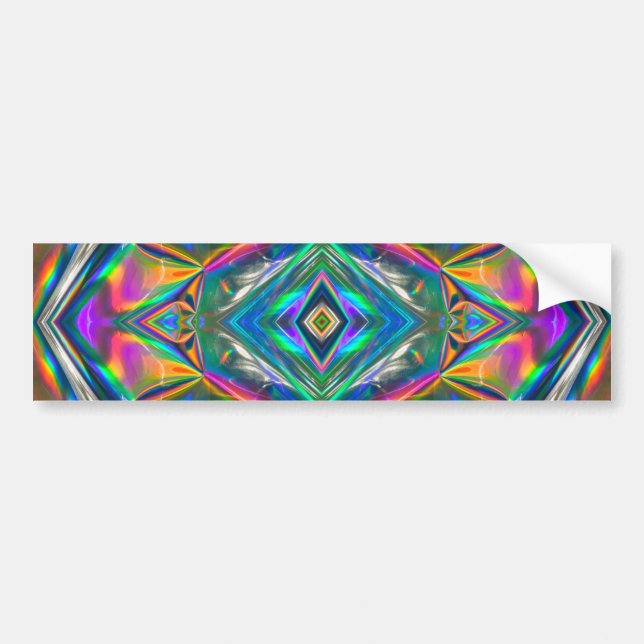 Iridescent Chrome Bumper Sticker (Front)