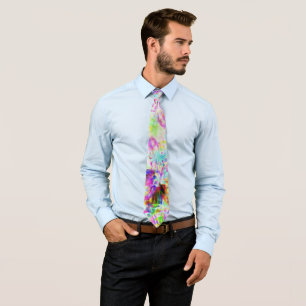 Iridescent Chrome Eight Tie