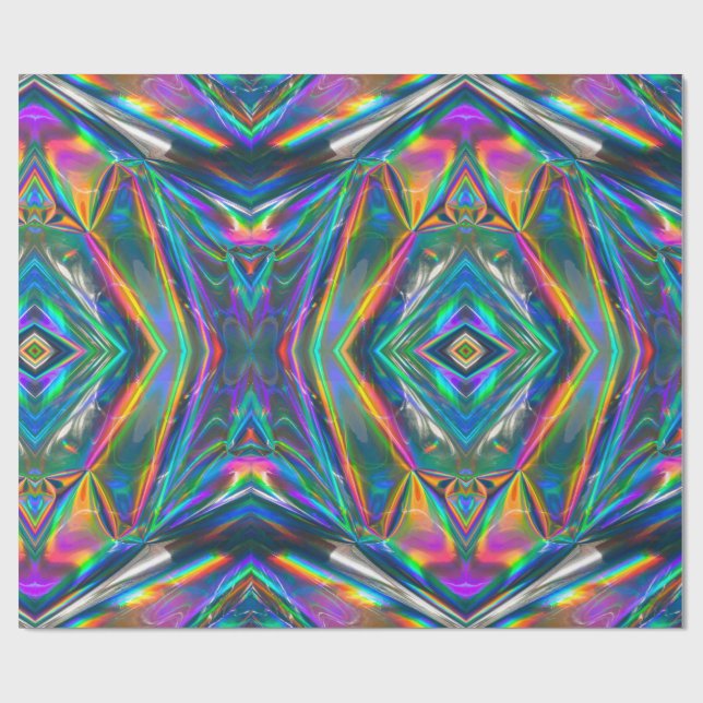 Iridescent Chrome Wrapping Paper (Flat)